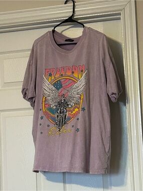 Freedom Rider Graphic Tee - Lavender